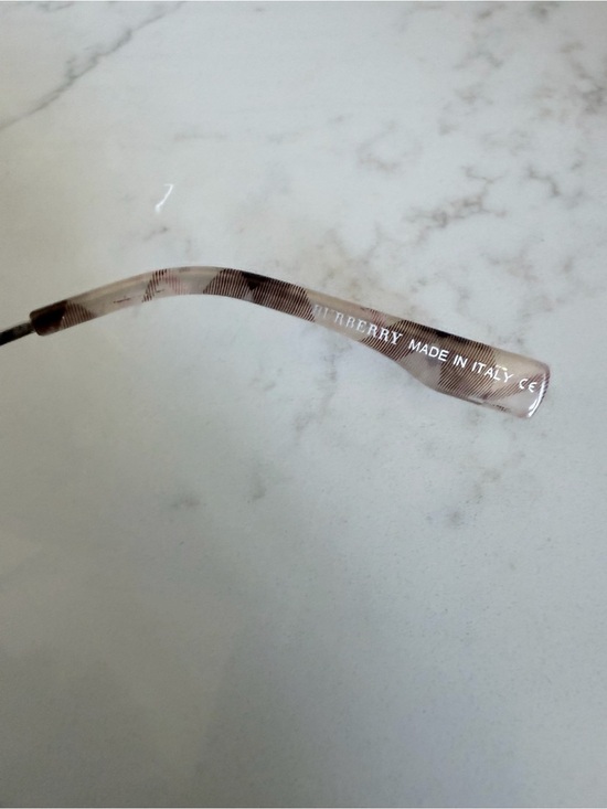 Burberry Silver Logo Aviator Sunglasses main image 7